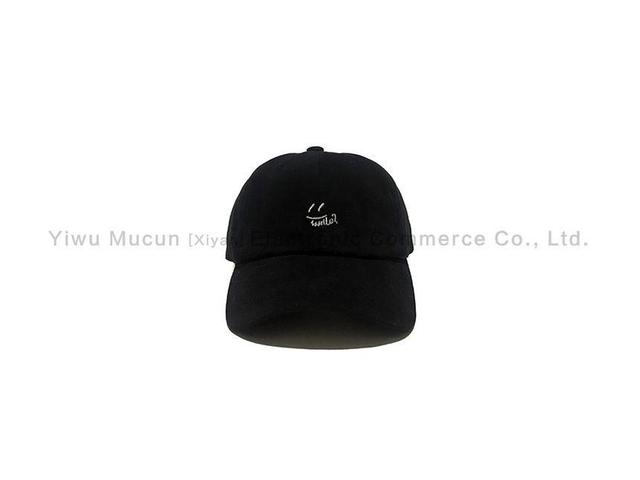 Smiley Face Embroidered Baseball Cap Product Image