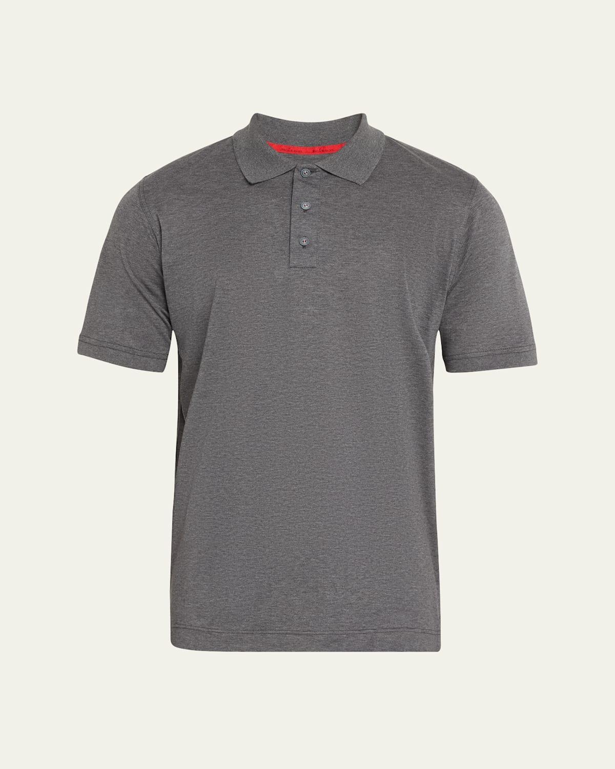 Mens Cotton Pique Polo Shirt Product Image