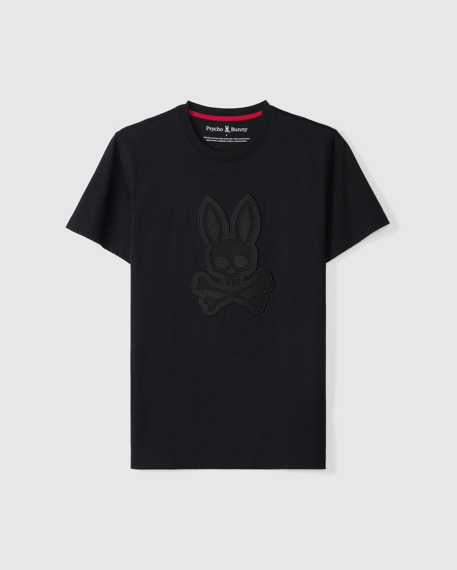 Psycho Bunny Men's Stanford Pique Tee 001 BLACK Product Image