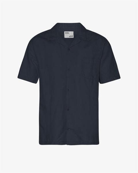 Linen Short Sleeved Shirt - Lava Grey Product Image