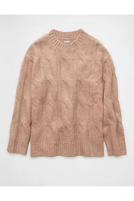 AE Whoa So Soft Cable Knit Sweater Women's Product Image