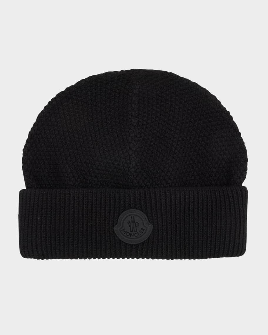 Mens Tonal Wool Logo Beanie Product Image