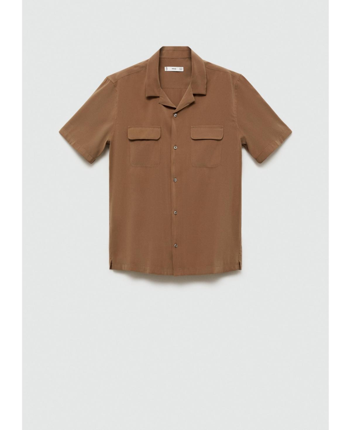 Mango Mens Chest-Pocket Shirt Product Image