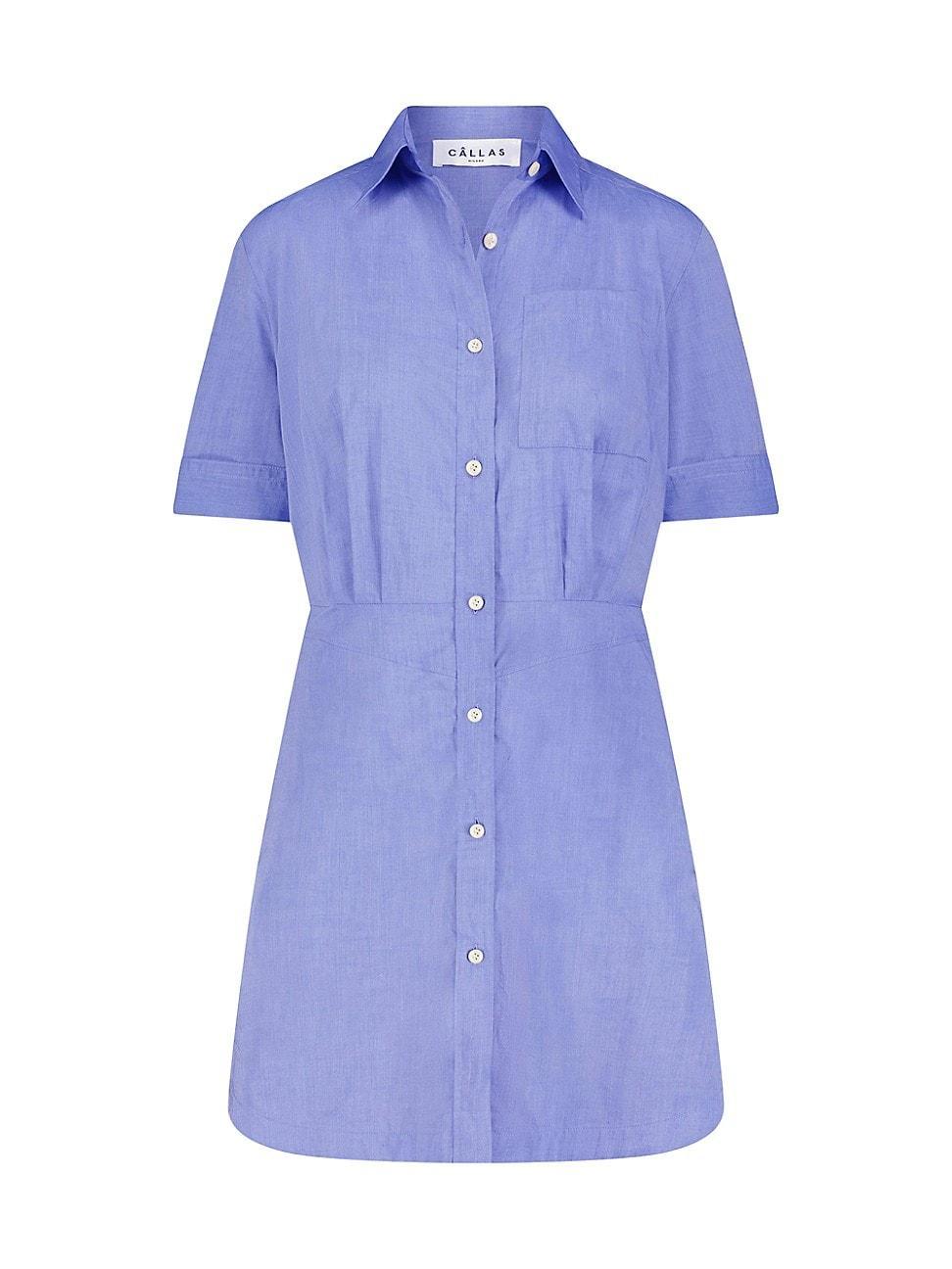 Womens Satie Short Sleeve Shirt Dress product image