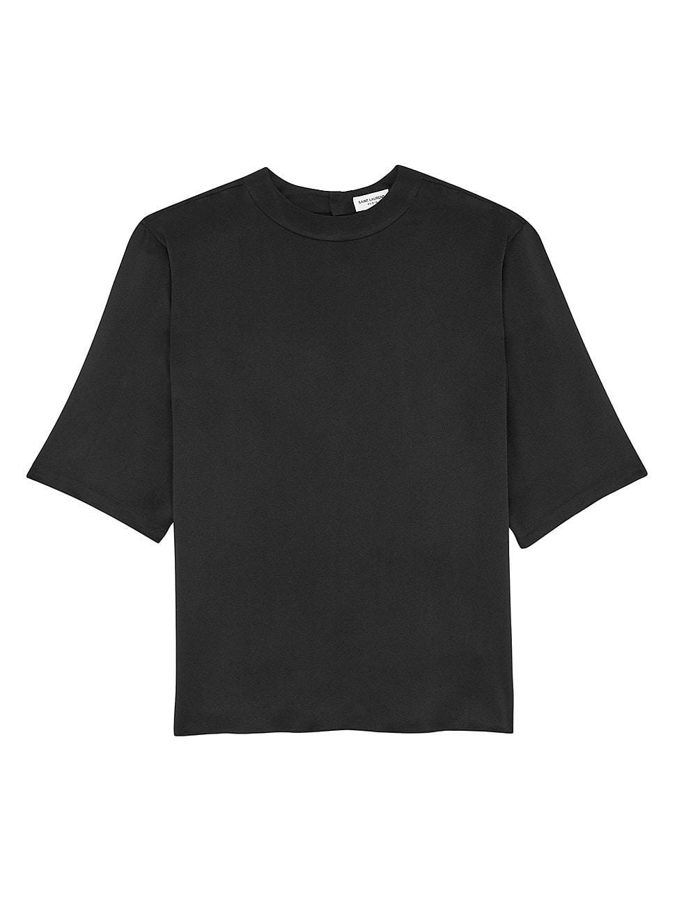 Mens T-Shirt in Silk Satin Product Image