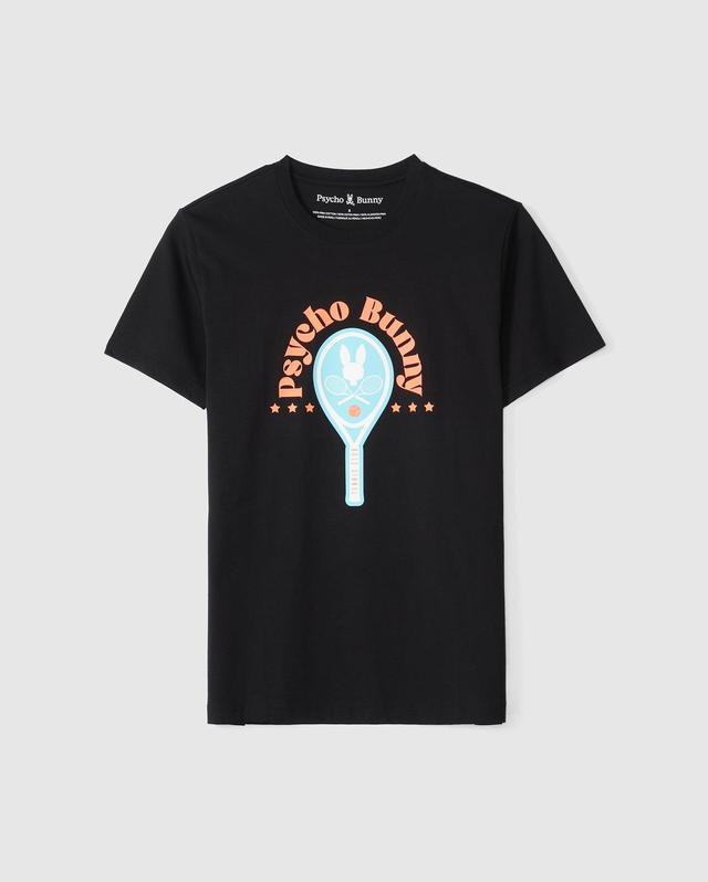 Psycho Bunny Men's Courtside Graphic Tee 001 BLACK Product Image