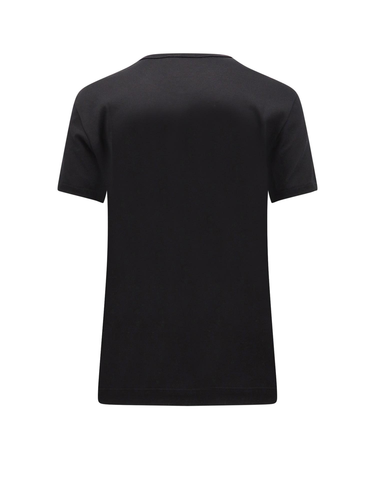 Motif-detail T-shirt In Black Product Image