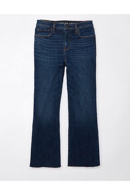 AE Stretch High-Waisted Kick Bootcut Crop Jean Women's Product Image