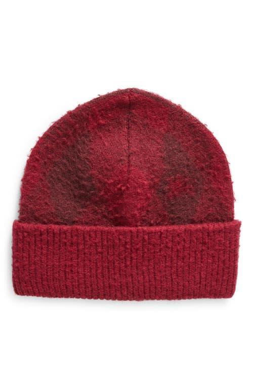 Womens Argyle Jacquard-Woven Wool Beanie product image