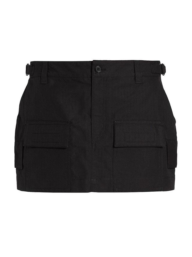 Womens Cargo Buckle Miniskirt Product Image