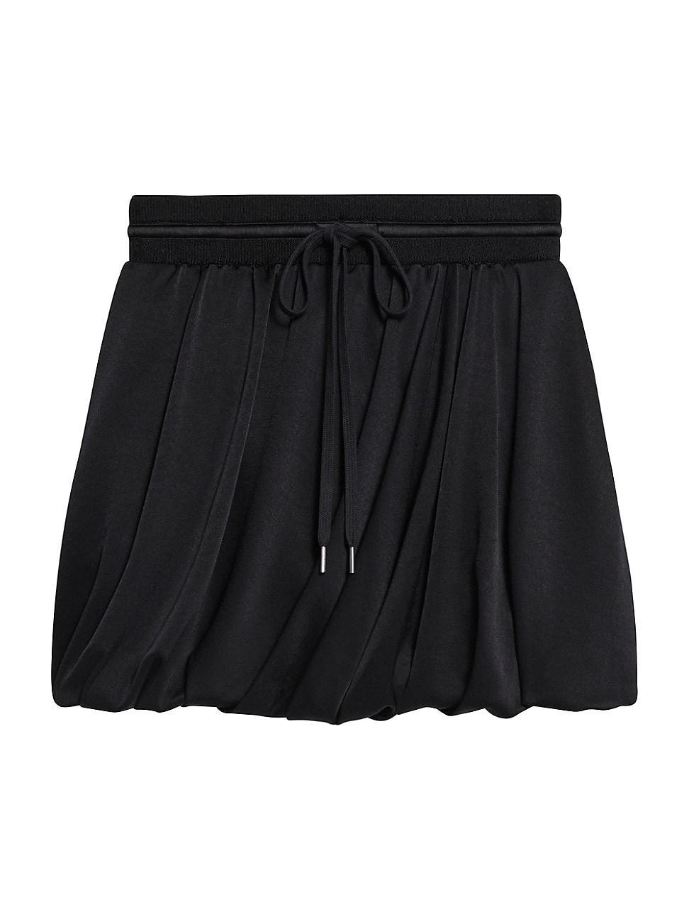 Womens Drawstring Bubble Miniskirt Product Image