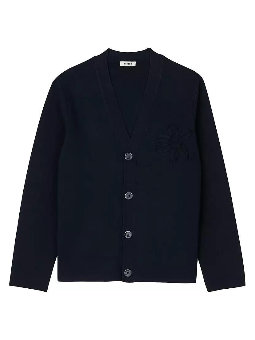 Cardigan with Flower Detail Product Image