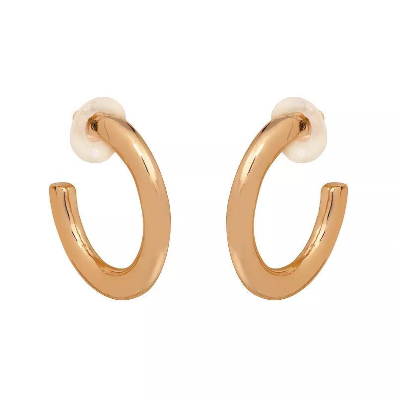 Emberly Basic Thick Hoop Earrings, Womens, None Product Image