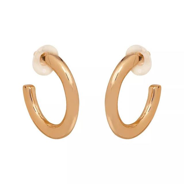 Emberly Basic Thick Hoop Earrings, Womens, None Product Image