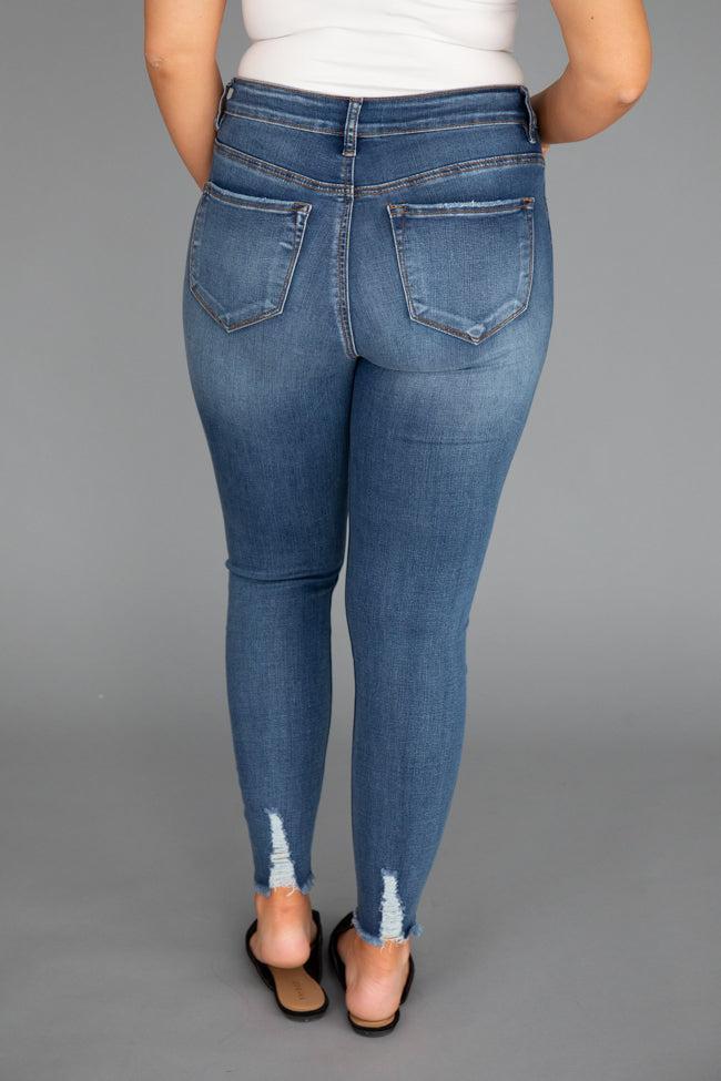 Gianna Distressed Medium Wash Jeans FINAL SALE Product Image