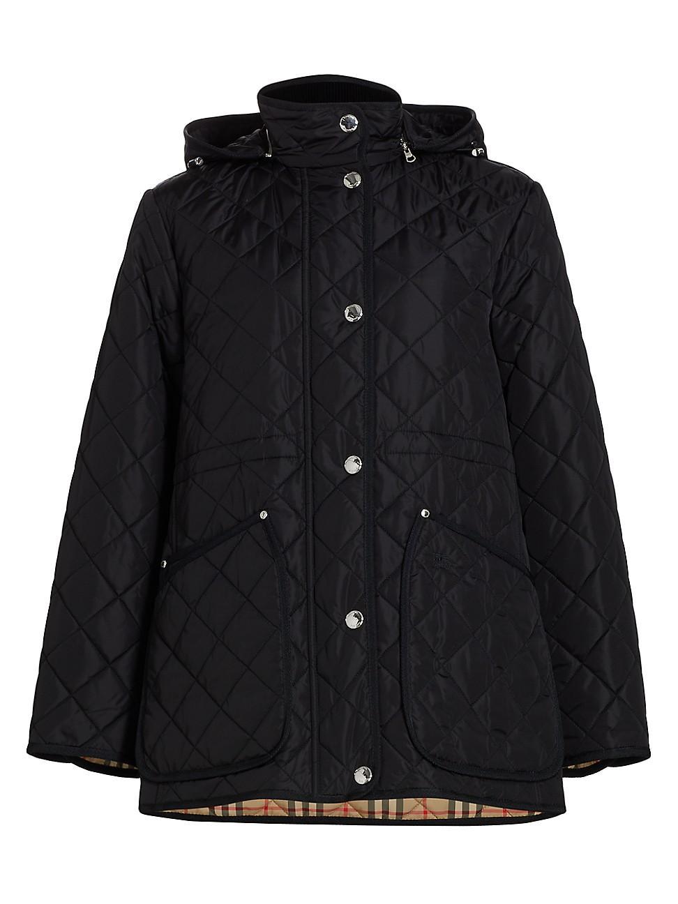 Womens Roxbugh Quilted Hooded Jacket Product Image