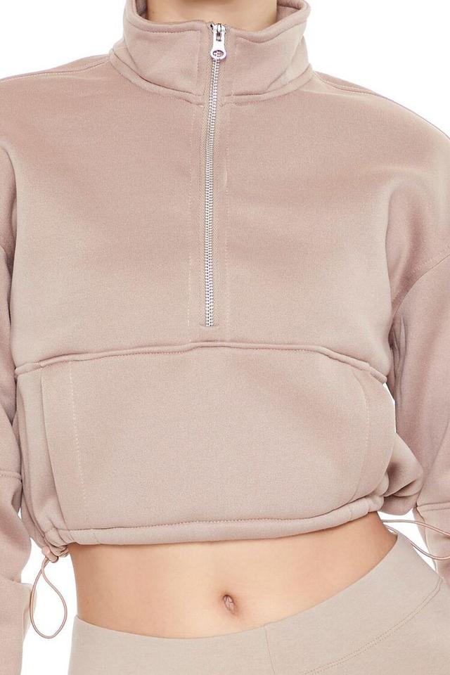 Funnel-Neck Zip-Up Pullover | Forever 21 Product Image