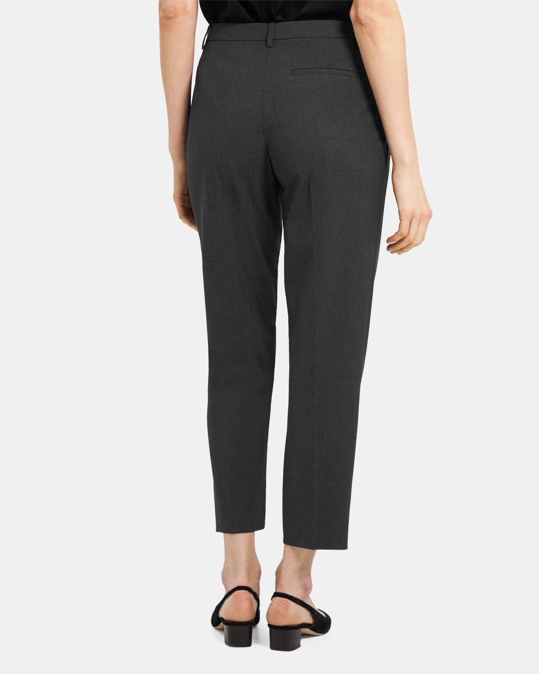 Pleated Pull-On Pant in Wool Flannel Product Image