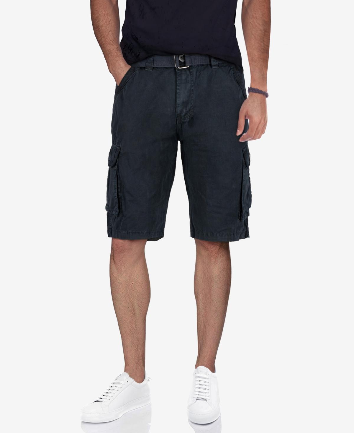 Mens Belted Twill Tape Cargo Shorts Product Image