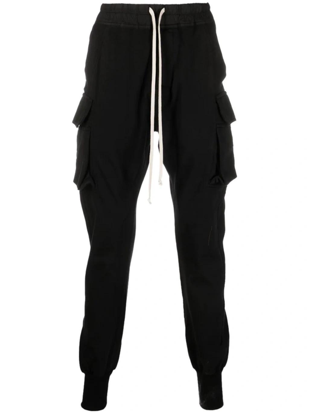 RICK OWENS Mastodon Cut Drawstring Pant In Black Product Image