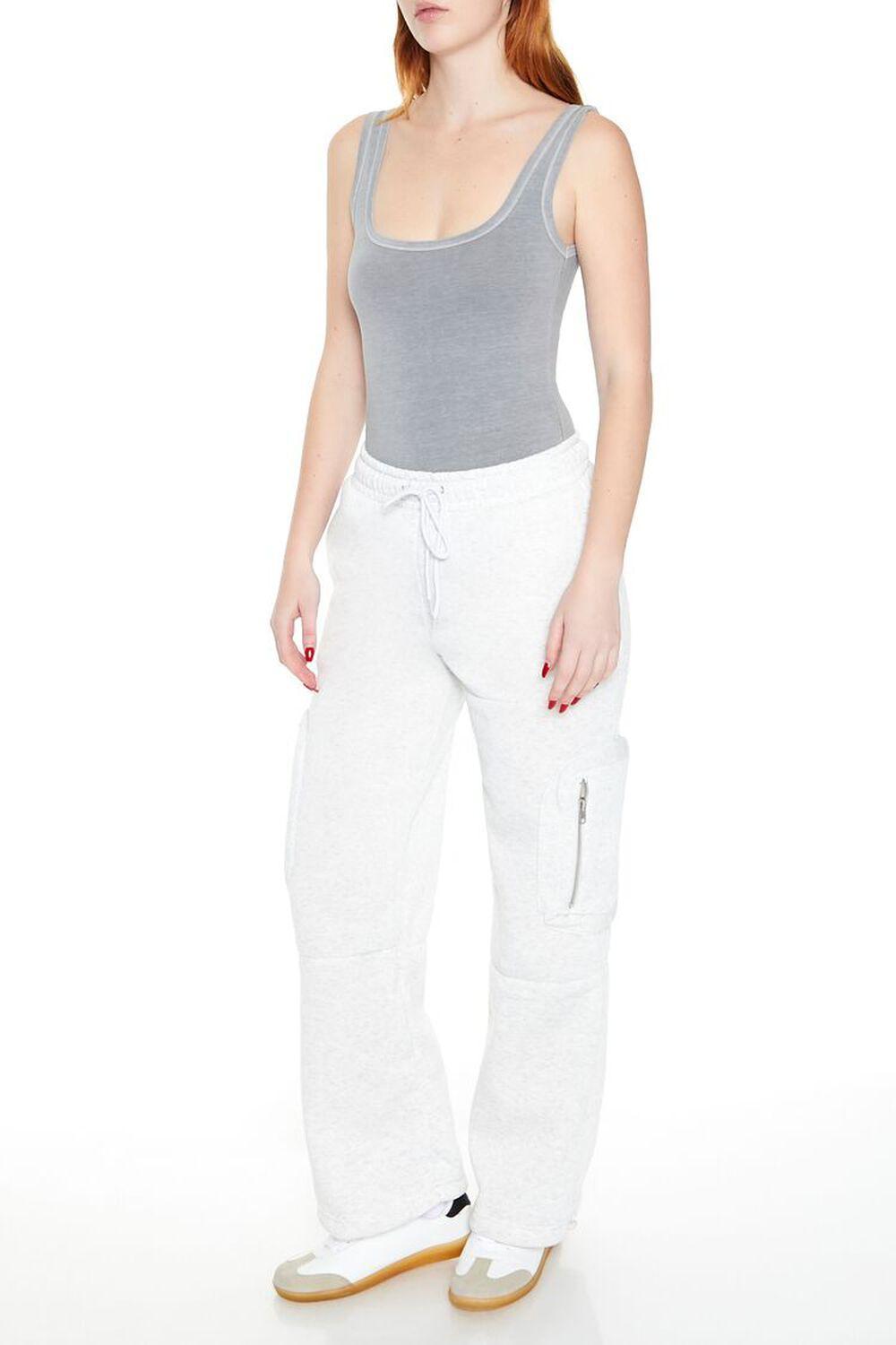 Fleece Toggle Cargo Sweatpants | Forever 21 Product Image