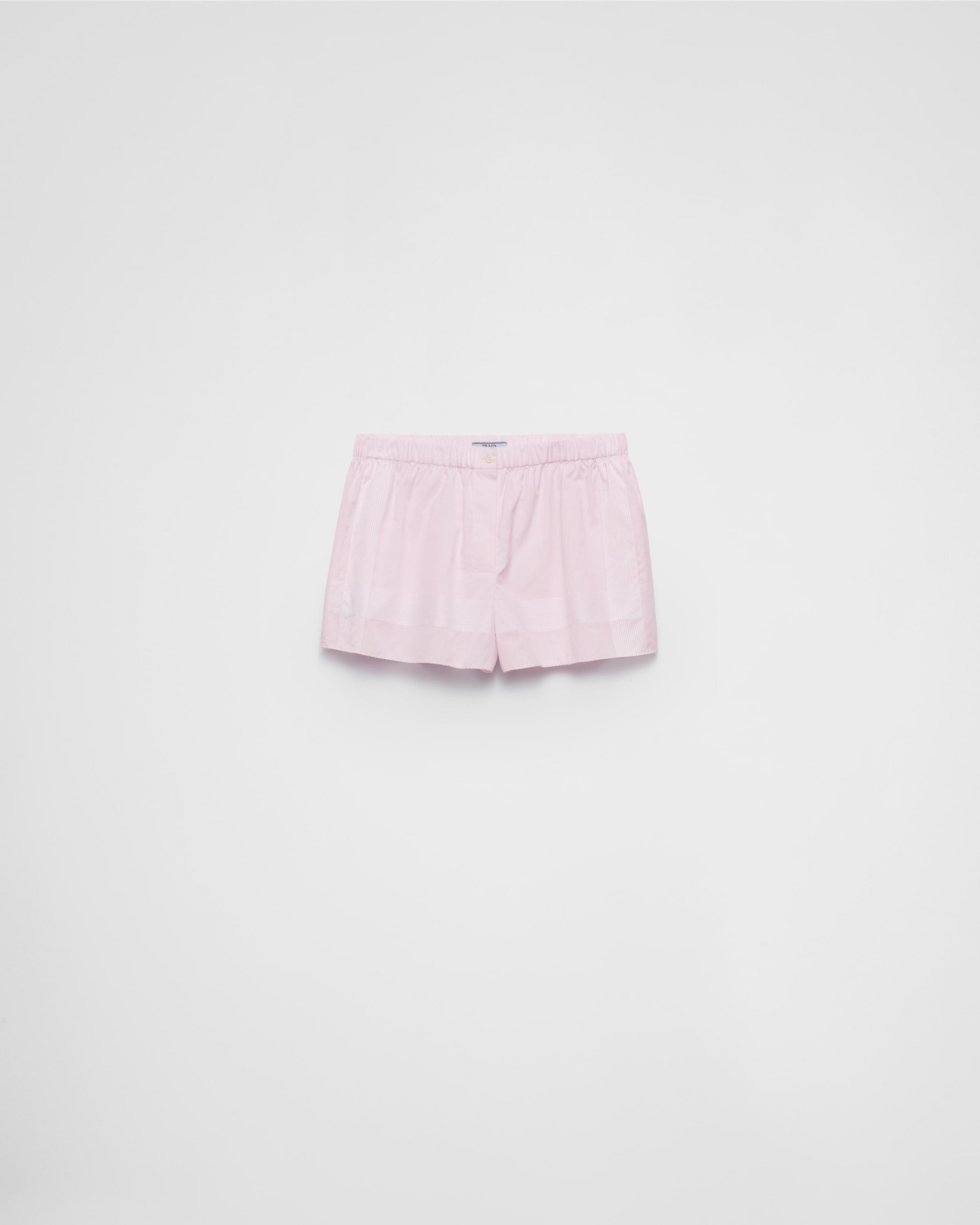 Checked cotton shorts Product Image