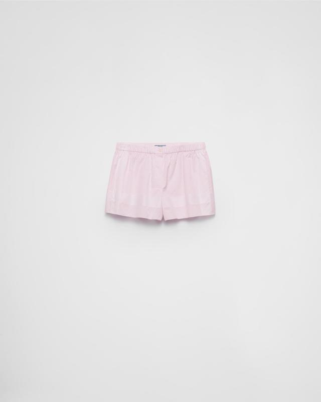 Checked cotton shorts Product Image