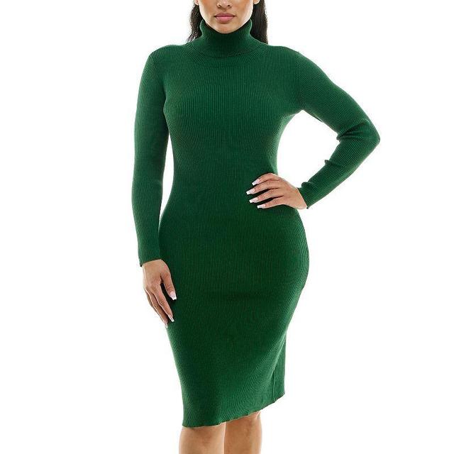 Womens Nina Leonard Midi Sheath Sweater Dress Product Image