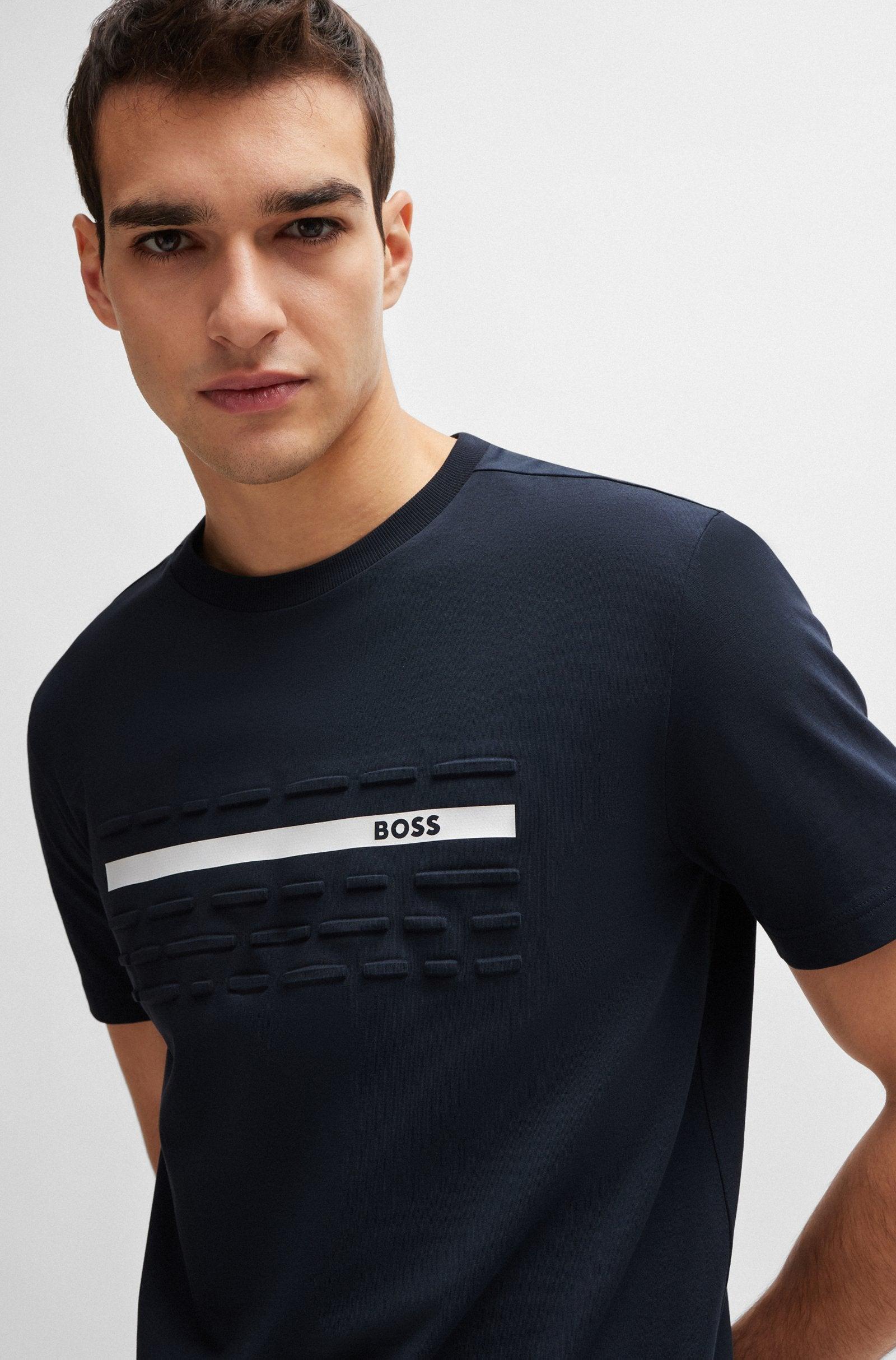 Boss Regular-Fit T-Shirt with Embossed Artwork Male Product Image