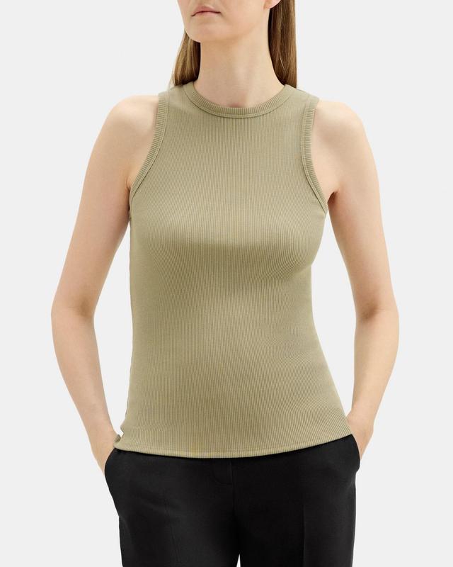 Fitted Tank in Ribbed Modal Cotton Product Image