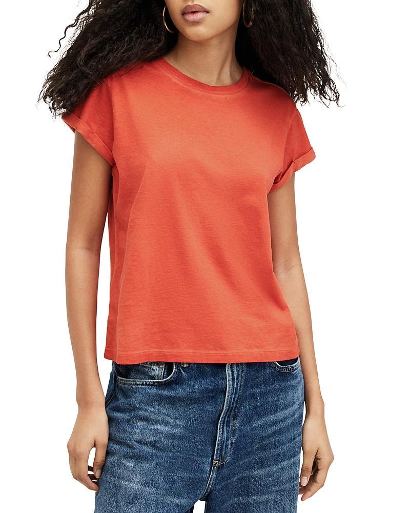 AllSaints Anna Cuff Sleeve Cotton T-Shirt Product Image