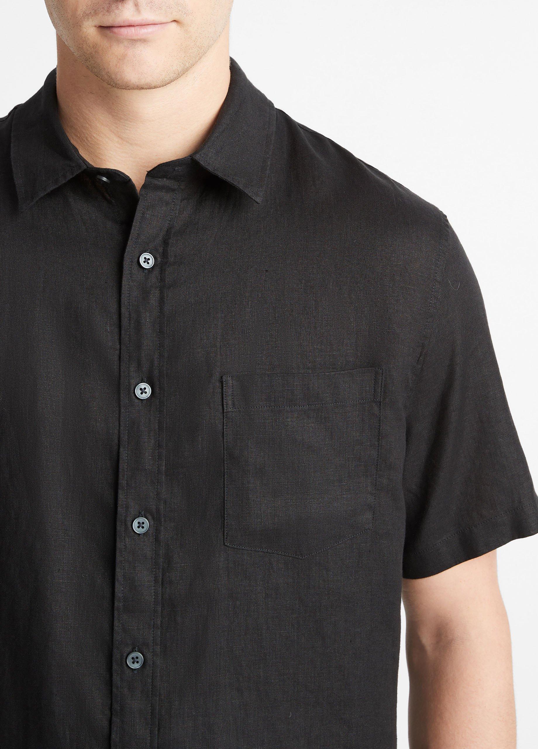 Linen Short-Sleeve Shirt Product Image