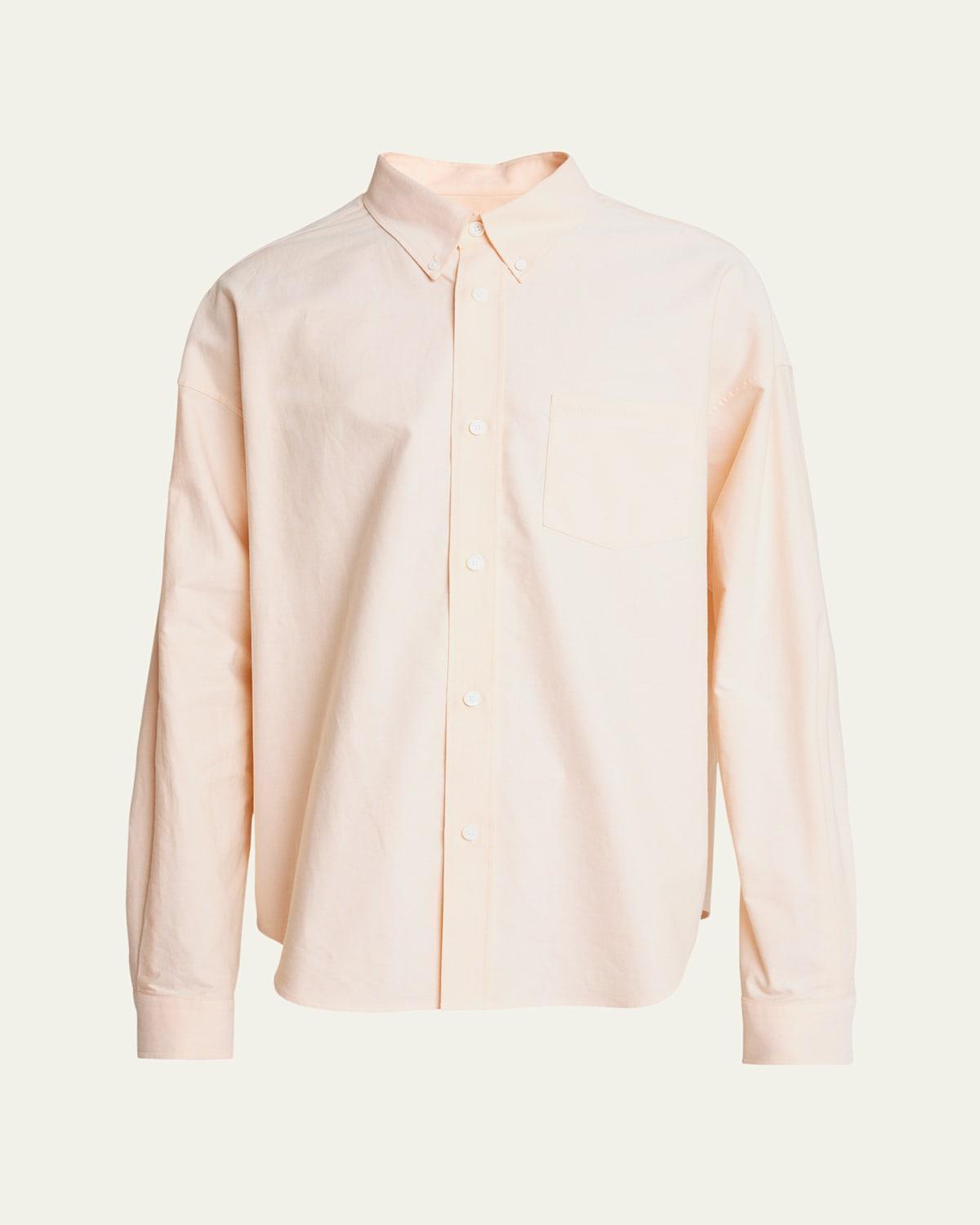 Mens Oxford Loose-Fit Sport Shirt Product Image