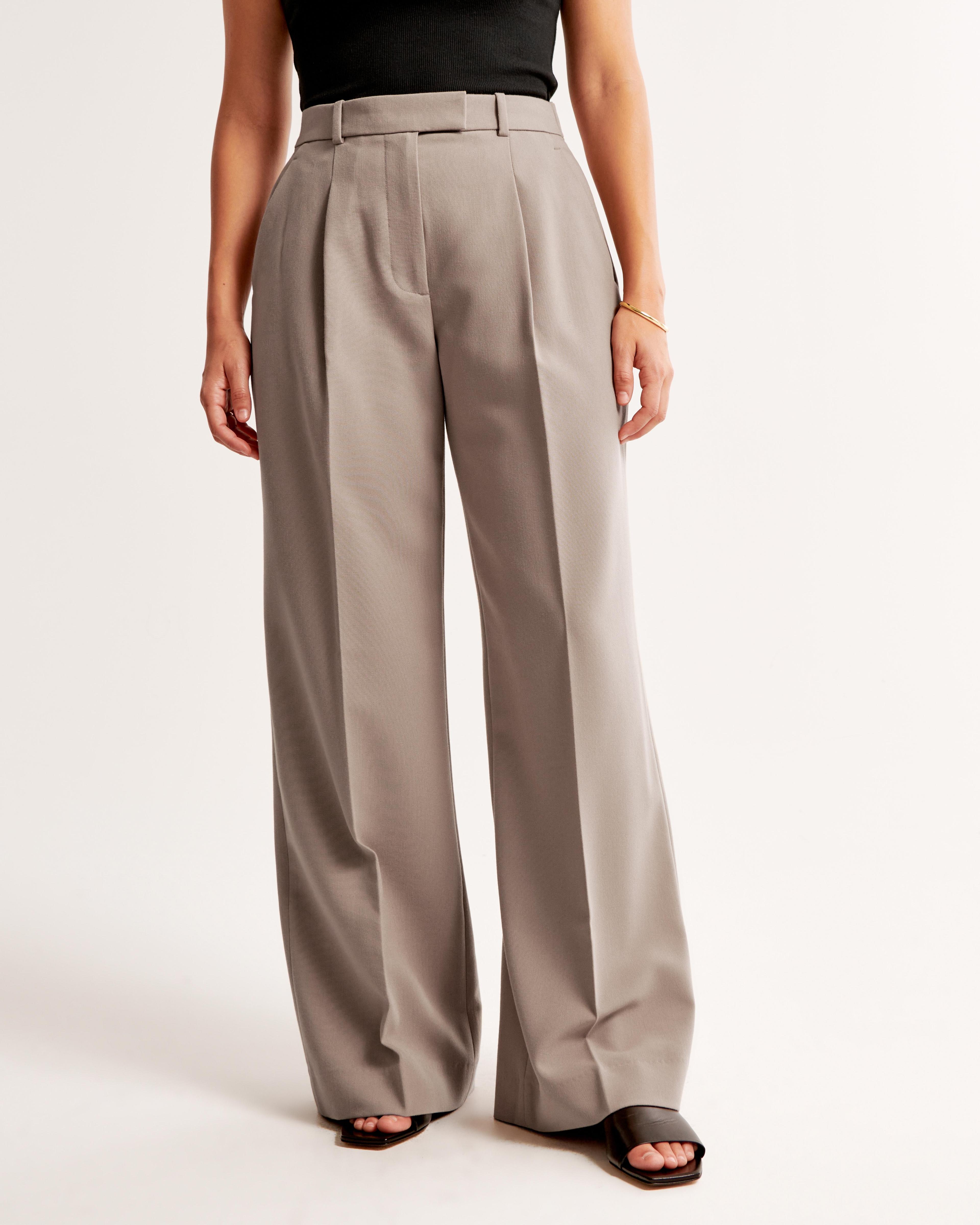 Curve Love A&F Harper Tailored Wide Leg Pant product image