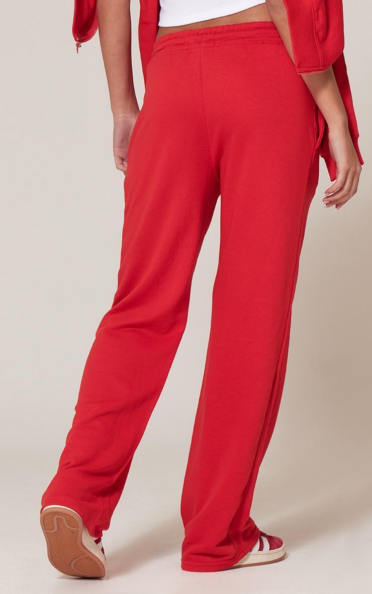 Red Straight Leg Joggers Product Image