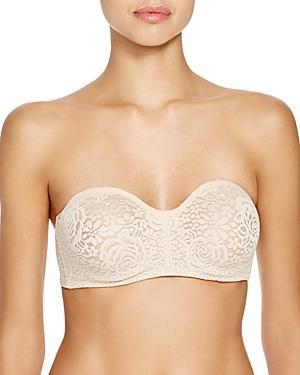 Womens Halo Lace Strapless Bra Product Image