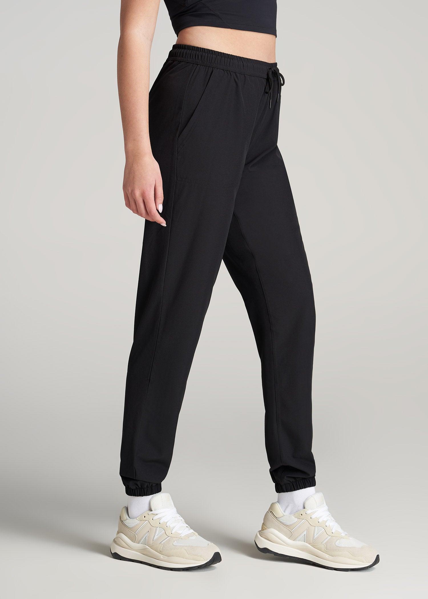 Hybrid Joggers for Tall Women in Black Female Product Image