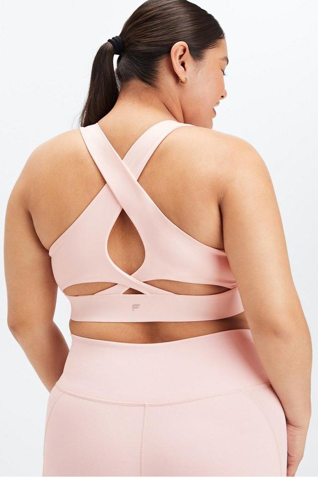 Fabletics No-Bounce Sports Bra Womens pink plus Size 4X Product Image