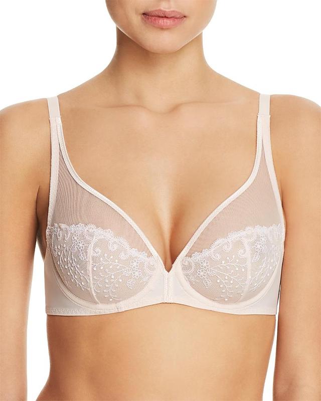 Womens Delice Sheer Plunge Bra Product Image