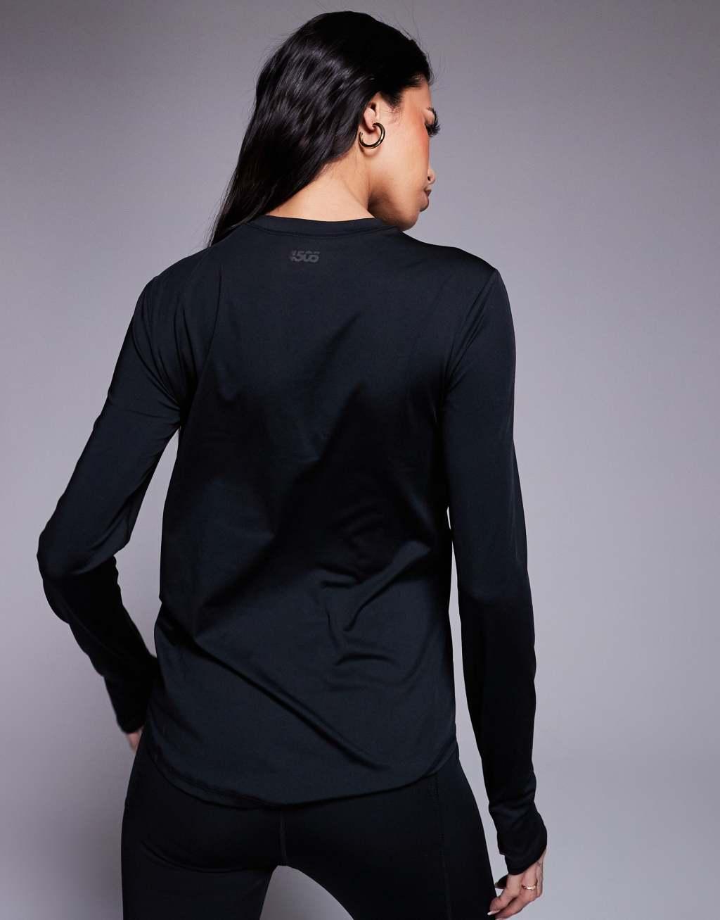 ASOS 4505 Icon long sleeve running top in black Product Image