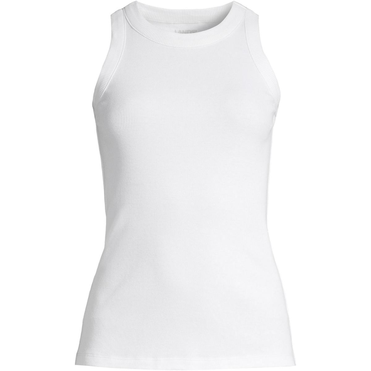 Lands End Womens 2x2 Rib Crew Neck Tank Top product image