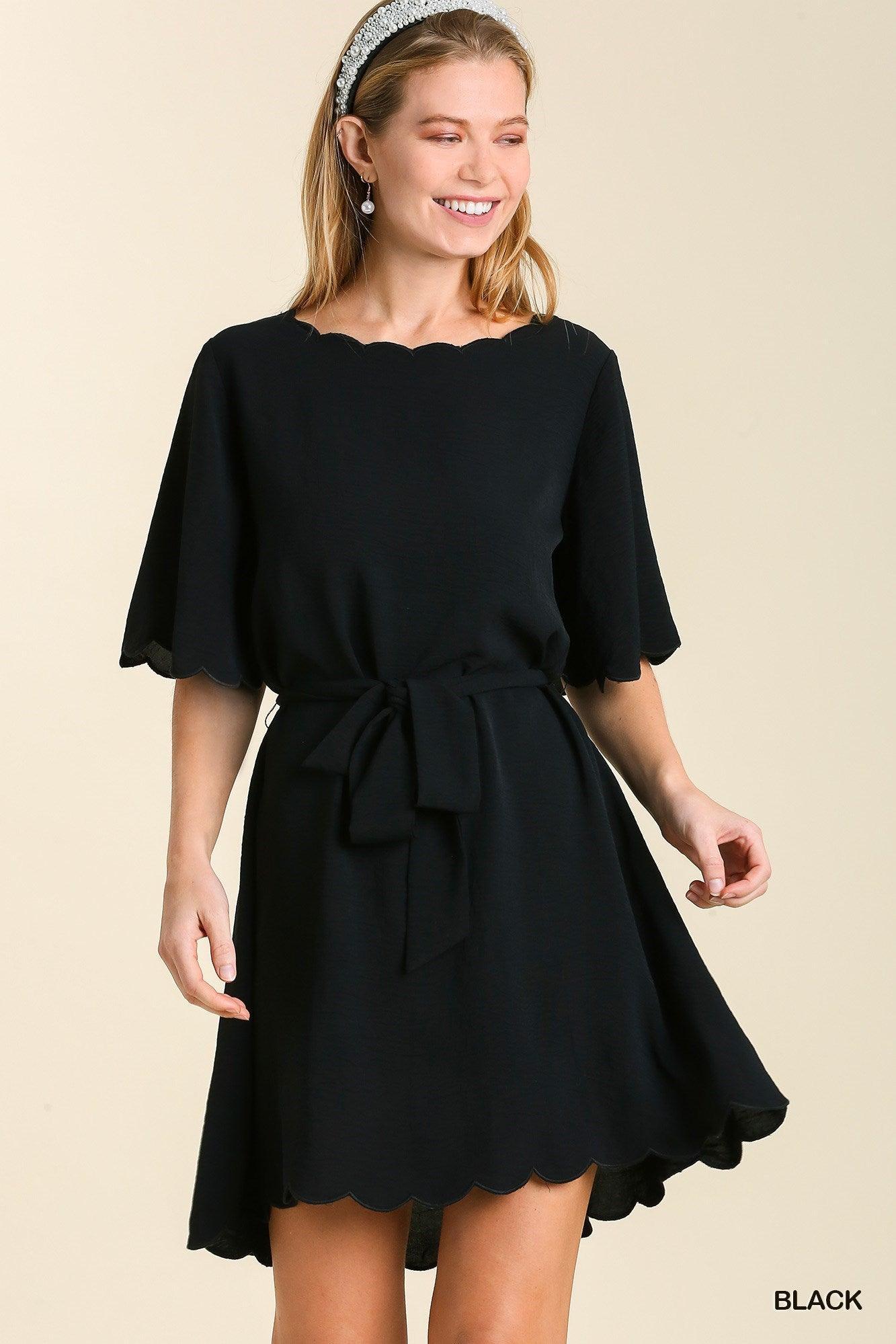 Forever More Scalloped Dress Product Image