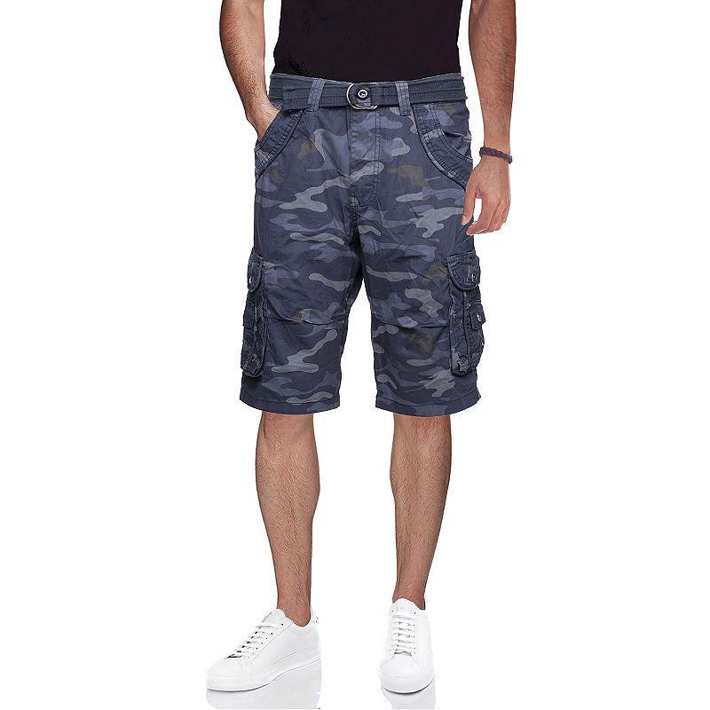 X-Ray Mens Belted Double Pocket Cargo Shorts Product Image