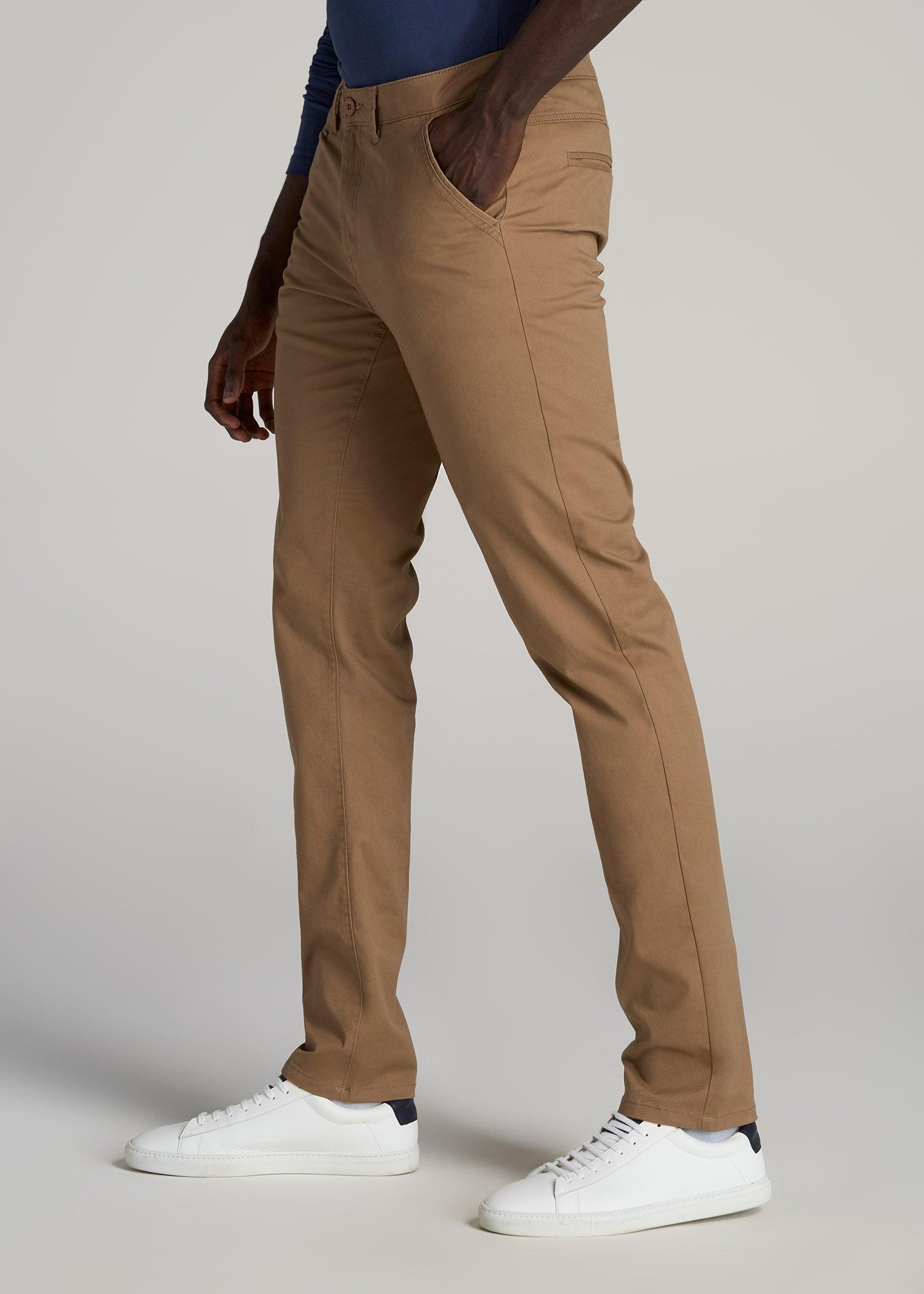 Carman TAPERED Chinos in Russet Brown - Pants for Tall Men Male Product Image