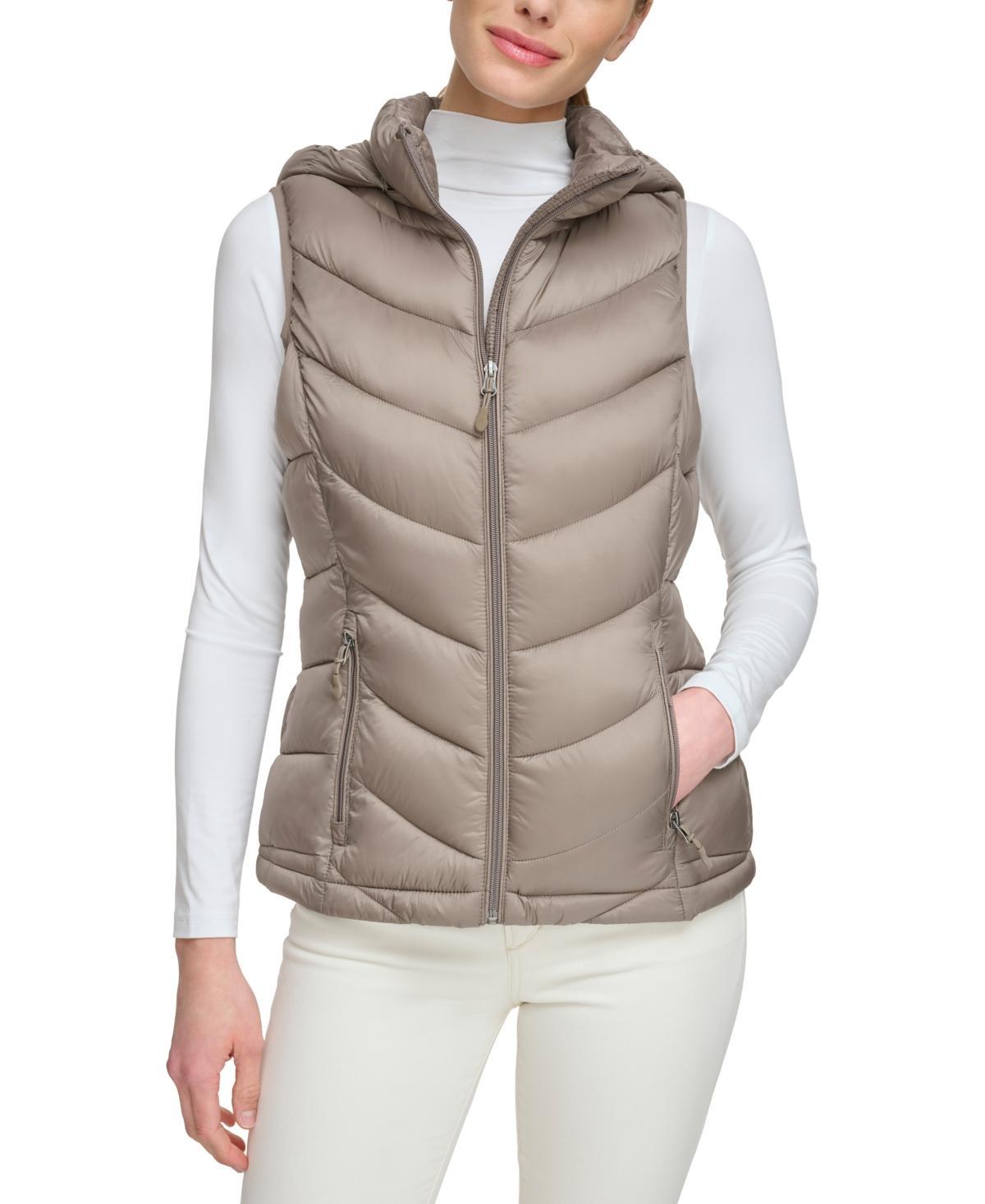 Charter Club Womens Packable Hooded Puffer Vest, Created for Macys Product Image