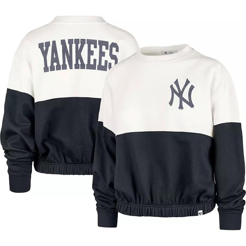 Womens 47 /Navy New York Yankees Take Two Bonita Pullover Sweatshirt Product Image