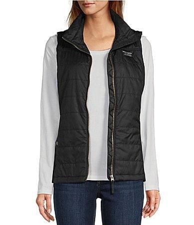 L.L.Bean Mountain Classic Stand Collar Zip Front Puffer Vest Product Image