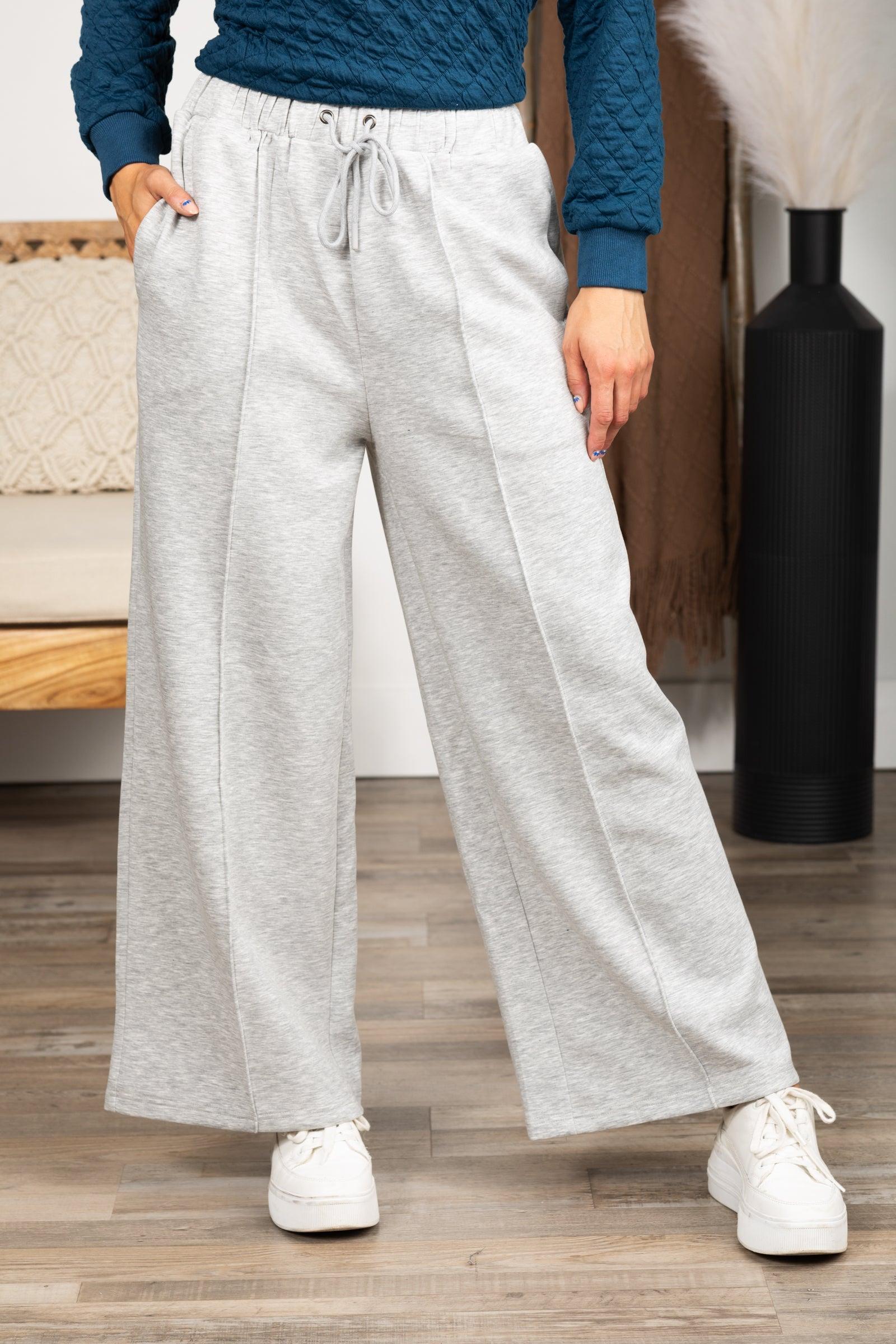 Elastic Waistband Wide Leg Pants Product Image