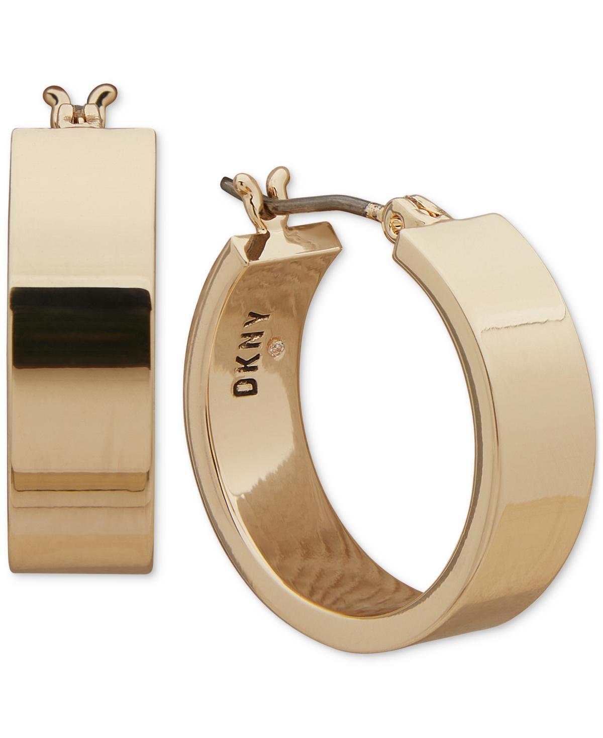 Dkny Wide Huggie Small Hoop Earrings, 0.66 Product Image