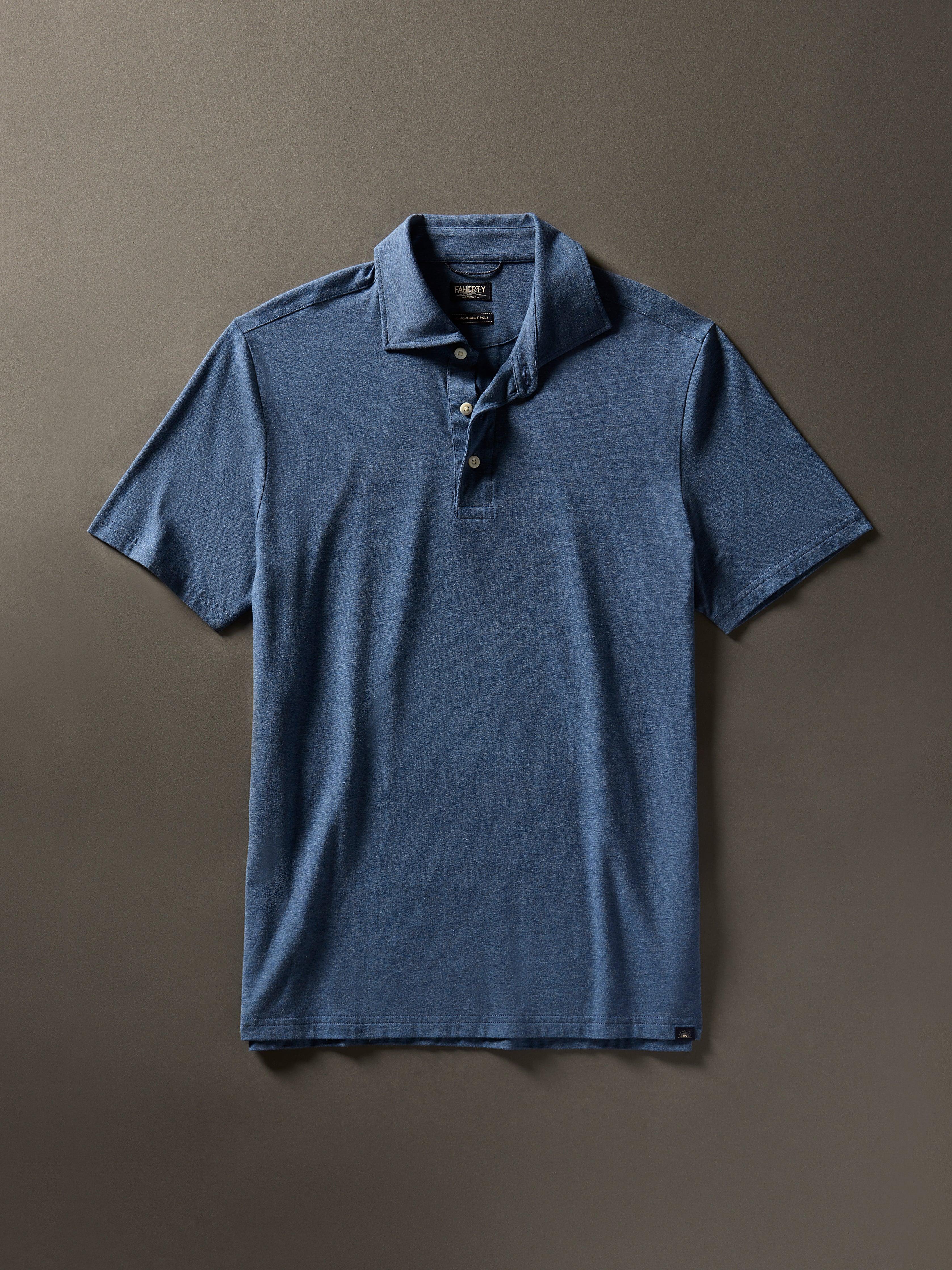 Movement™ Short-Sleeve Polo Shirt - Sea Navy Heather Male Product Image